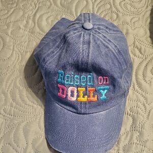 Raised on Dolly Blue Fabric Hat